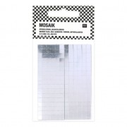 Set de 300 mosaicos espejo de vidrio cuadrado 5x5 mm autoadhesivo x1