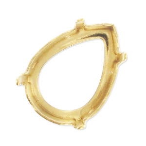 Engaste PureCrystal 4320 10x7 mm dorado