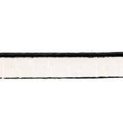 Cordón plano cuero 5x2 mm Blanco x30cm