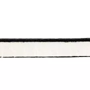 Cordón plano cuero 5x2 mm Blanco x30cm