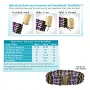 Cierre Beadslide para tejido de cuentas con clip decorado 30x13mm rodiado x1