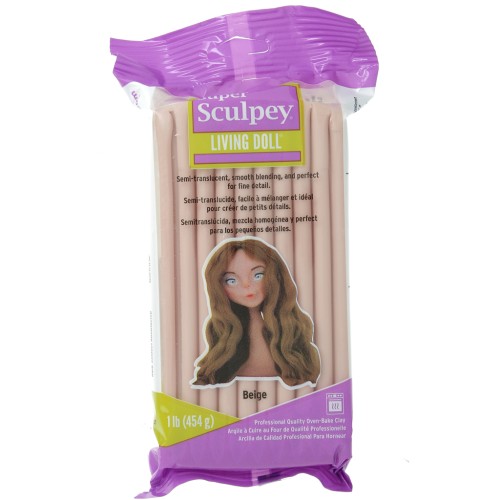 Arcilla Super Sculpey Living Doll 454 gr Beige x1