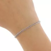 Rombo Cadena de malla de 3 mm - Acero inoxidable 316L x1m