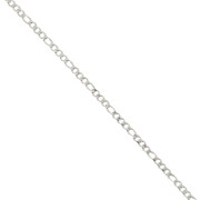 Cadena de malla Figaro (1x3) 3 mm - Acero inoxidable 304 x98 cm