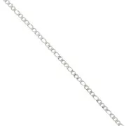 Cadena de malla Figaro (1x3) 3 mm - Acero inoxidable 304 x98 cm