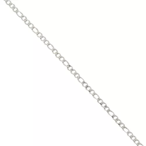Cadena de malla Figaro (1x3) 3 mm - Acero inoxidable 304 x98 cm