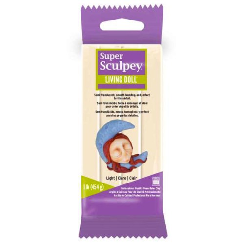 Arcilla Super Sculpey Living Doll 454 gr Clair