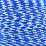 Paracord 2 mm Azul Marino/Blanco x1m