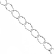 Cadena eslabón Rombo plano 3.1 mm Plata 925 x50cm