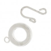 Cierre gancho 15 mm plateado x1|raw }}