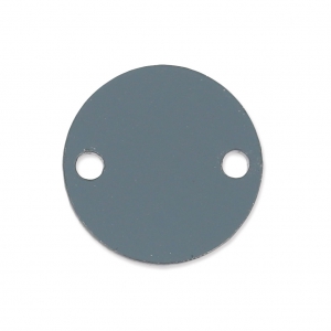 Entrepieza redondos 2 agujeros de plexiglás 15 mm Gris Transparente x1