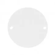 Entrepieza redondos 2 agujeros de plexiglás 20 mm Crystal x1