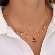 Cadena eslabón redondo fino 3 mm dorado con oro fino x 1m