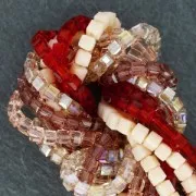 Cubos de vidrio 3,5 mm Smoky Quartz x30 cm