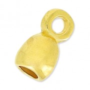 Terminales para cordón 3 mm Dorado con oro fino x4|raw }}