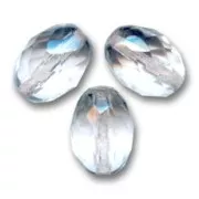Aceitunas facetadas 11x8 mm Crystal x20