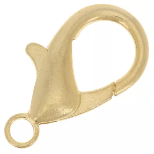 Cierre mosquetón 29x15 mm - Dorado con oro fino x1