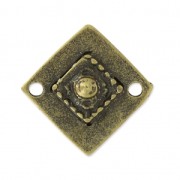 Entrepieza rombo 2 agujeros 21 mm bronce x1|raw }}