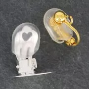 Tuercas o traseras para pendientes clip 14x12 mm de silicona x6