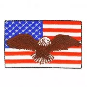 Escudo Termoadhesivo 70x45 mm Born in the USA x1