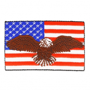 Escudo Termoadhesivo 70x45 mm Born in the USA x1