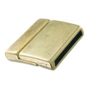 Cierre magnético 23,8x24,4 mm para cordón 20 mm bronce x1