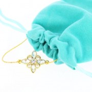 Bolsa de terciopelo para regalo joyas 115x160 mm Turquesa x1