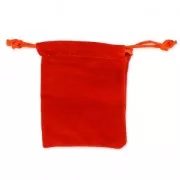 Bolsa de terciopelo para regalo joyas 65x85 mm Rojo x1