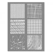Silk Screen Graine Créative para Arcilla Polimérica 114x153 mm - Motivo Materia