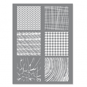 Silk Screen Graine Créative para Arcilla Polimérica 114x153 mm - Motivo Materia