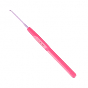 Aguja ganchillo para lana y hilo 2 mm de aluminio x1