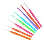 Surtido de 8 agujas ganchillo para lana y hilo 1.5 à 4.5 mm de aluminio
