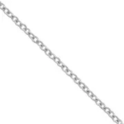 Cadena de malla «Forçat» de 1,5 mm - Acero inoxidable 316L x 1 m