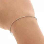 Cadena malla ovalada 2x1.6 mm de Acero inox 316L x1m