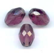 Aceitunas facetadas 11x8 mm Amethyst x20