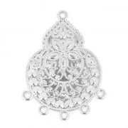 Colgante ligero a personalizar 42 mm plateado  x2