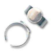 Anillo disco plano 12 mm plateado  x1|raw }}