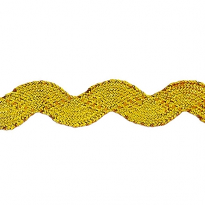 Cinta serpentina de lúrex 5 mm Dorado x 3m