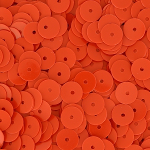 Cuentas redondas arandelas sintéticas de imitación Heishi  6 mm Coral x50g