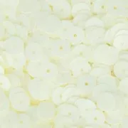 Cuentas redondas arandelas sintéticas de imitación Heishi 6 mm Marfil x50g