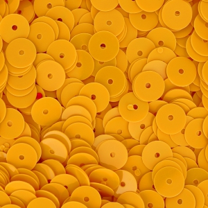 Cuentas redondas arandelas sintéticas de imitación Heishi  6 mm Girasol x50g