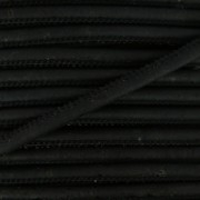 Cordon caucho pespuntado 3 mm Negro x 50cm|raw }}