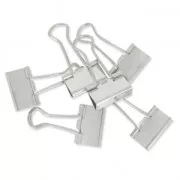 Pinzas Doble Clip Paper Poetry 25 mm rodiado x12