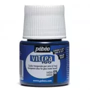 Pintura para vidrio Pebeo Vitrea 160 Lapis Lazuli (n°08) brillante x45ml