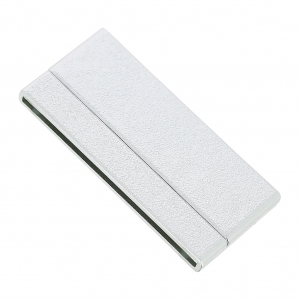 Cierre magnético 54 mm para cordón de 2mm plateado efecto diamantado x1