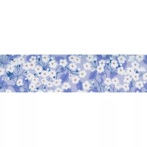 Cinta de bies tela Liberty Tana Lawn Mitsi Bleuet x1m