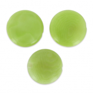Discos de Tagua 12 mm Color Lima x 4