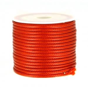 Cordón poliéster imitación piel de serpiente tipo snake cord 2 mm Rojo x9 m