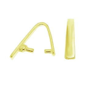Enganche para colgante 9 mm Plata 925 dorado con oro fino x1