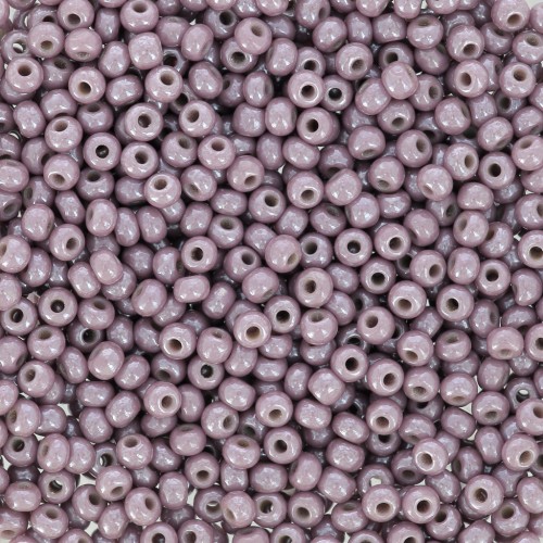 Cuentas de Rocalla Preciosa 11/0 2 mm - Malva nacarado x 20 g